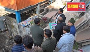 रुद्रप्रयाग में निर्माणाधीन मल्टी लेवल पार्किंग का निरीक्षण, समयबद्ध और गुणवत्तापूर्ण कार्य के निर्देश