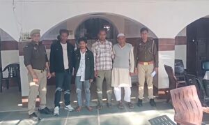 जमीन विवाद में चरथावल पुलिस की कार्रवाई, चार आरोपीयों को किया गिरफ्तार