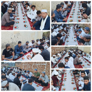 भव्य इफ्तार पार्टी का आयोजन, रोजेदारों ने मिलकर खोला रोजा