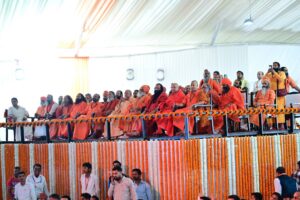 हरिद्वार में ‘जन जन की सरकार, 4 साल बेमिसाल’ कार्यक्रम में संत समाज की गरिमामयी उपस्थिति, अमित शाह और धामी का हुआ जोरदार स्वागत