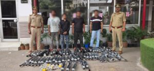 मुजफ्फरनगर पुलिस का बड़ा एक्शन, 70 मॉडिफाइड साइलेंसर के साथ 4 गिरफ्तार