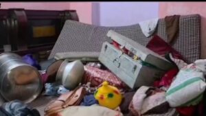 बदमाशों ने घर में घुसकर लाखों की लूट को दिया अंजाम -पुलिस संदिग्ध मान जाँच मे जुटी