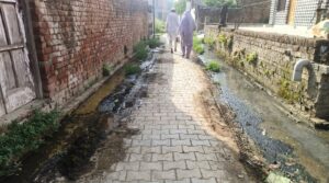 कुटेसरा गांव में बदहाल नालियां, ग्रामीणों ने जताई बीमारी फैलने की आशंका, सफाई व्यवस्था पर उठे सवाल 