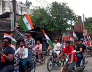 मुजफ्फरनगर में राष्ट्रीय हिंदू युवा वाहिनी की विशाल तिरंगा यात्रा, योगी जी को PM बनाने का संकल्प 🇮🇳